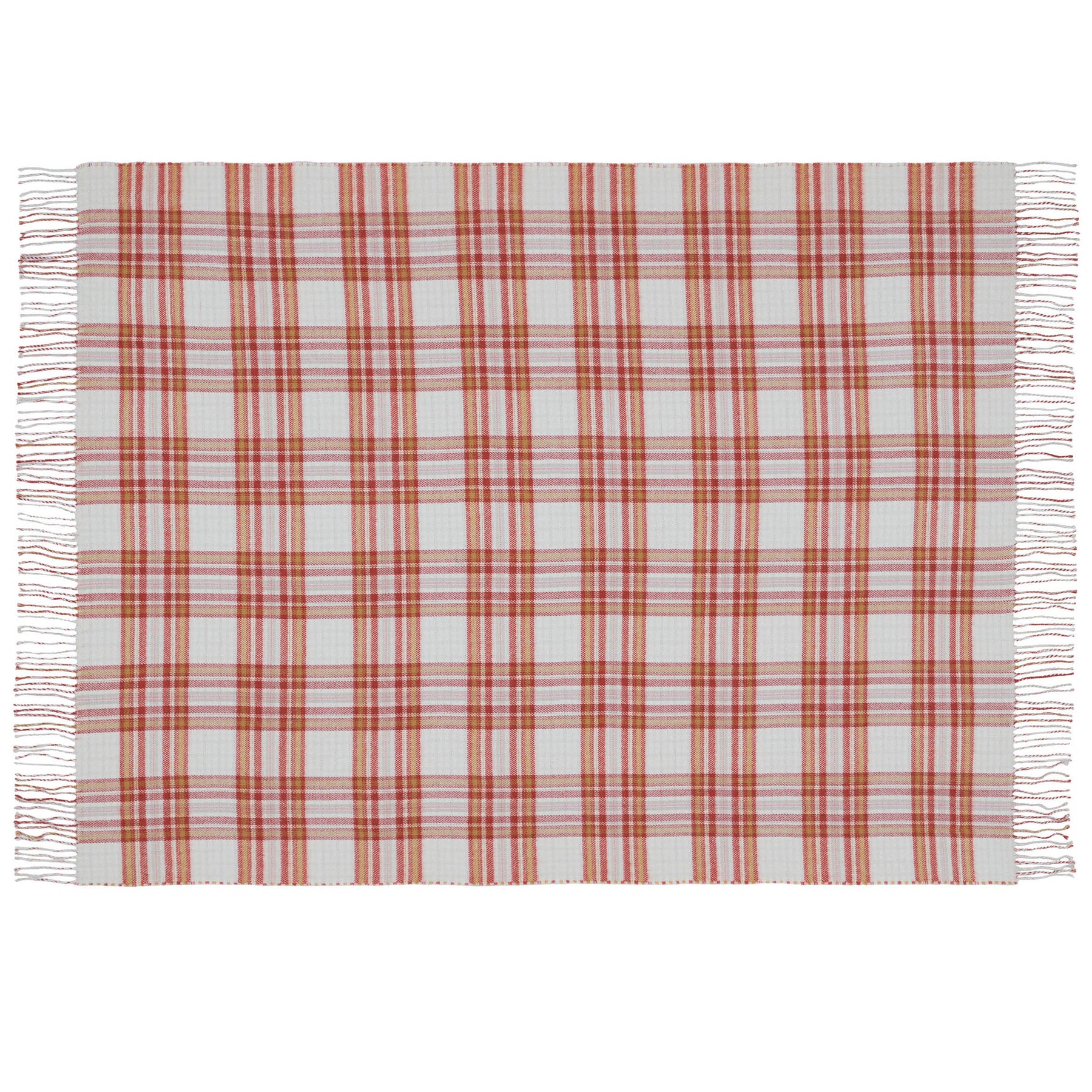 Laura Ashley Padbury Check 150cm x 200cm Throw Russet