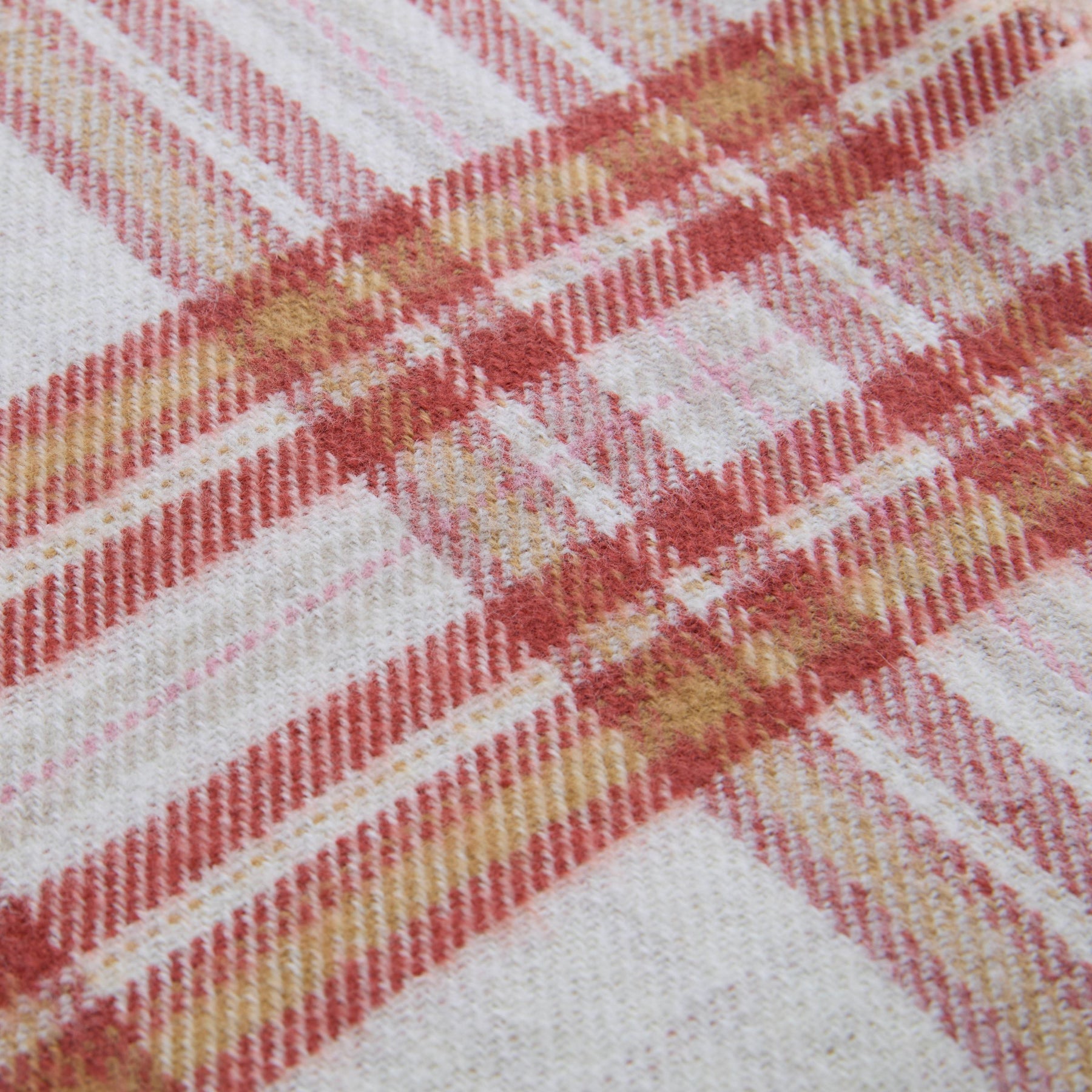 Laura Ashley Padbury Check 150cm x 200cm Throw Russet