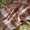 Laura Ashley Padbury Check 150cm x 200cm Throw Russet