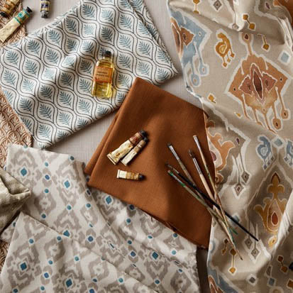 Ashley Wilde Agulla Fabric Terracotta
