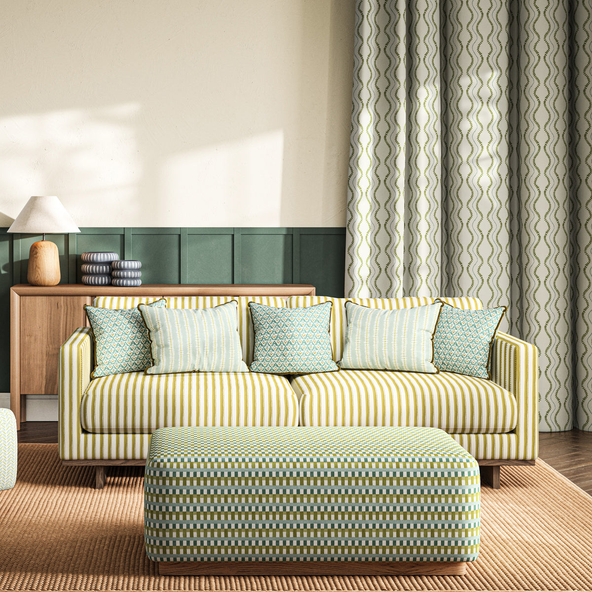 Ashley Wilde Nancy Fabric Opal