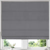 Cotton Panama Made to Measure Roman Blind Charcoal