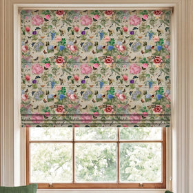 Carrie Neely Paradise Velvet Made To Measure Roman Blind Natural