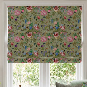 Carrie Neely Paradise Velvet Made To Measure Roman Blind Sage