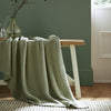 Laura Ashley Parker 125cm x 150cm Throw Sage