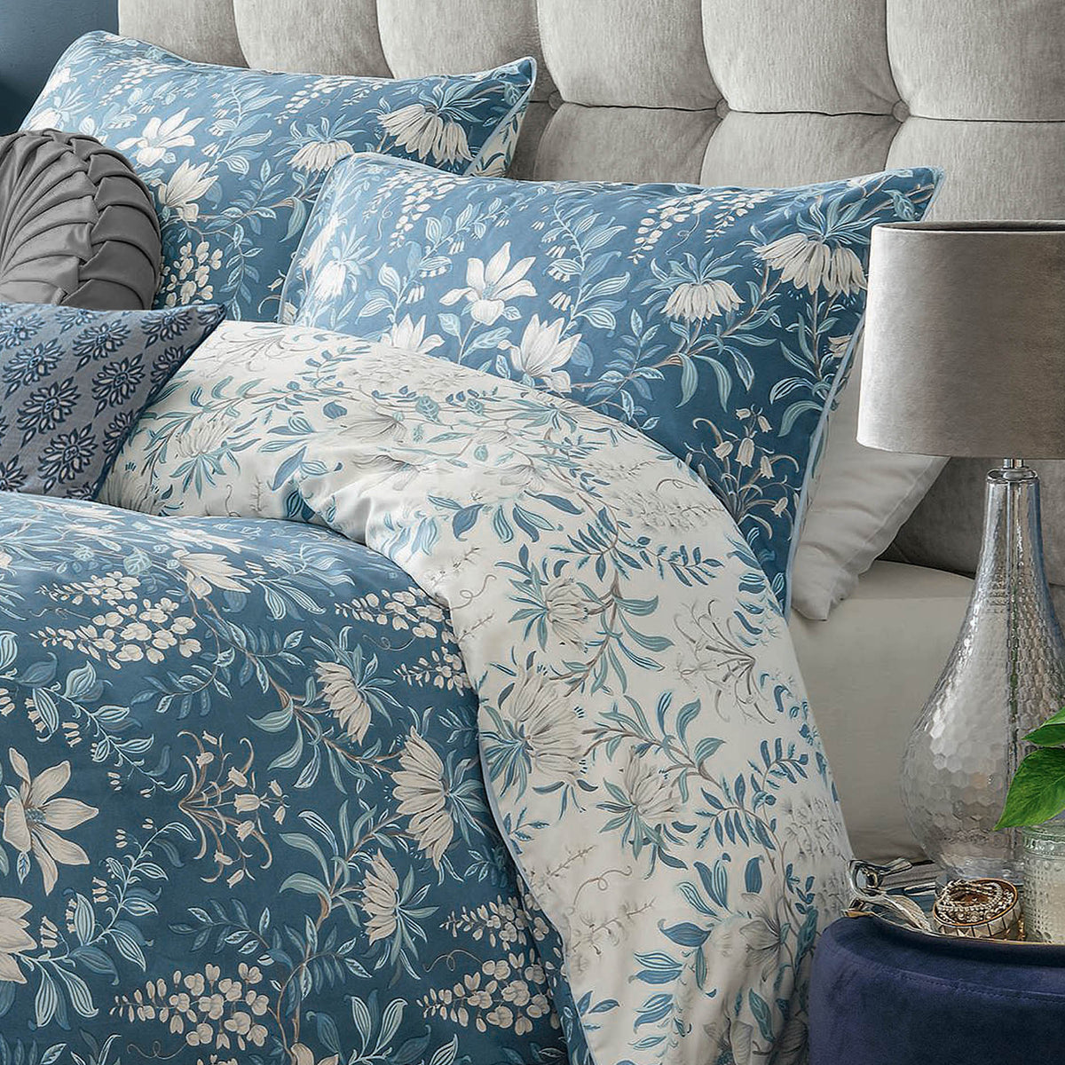 Laura Ashley Parterre Duvet Cover Bedding Set Seaspray