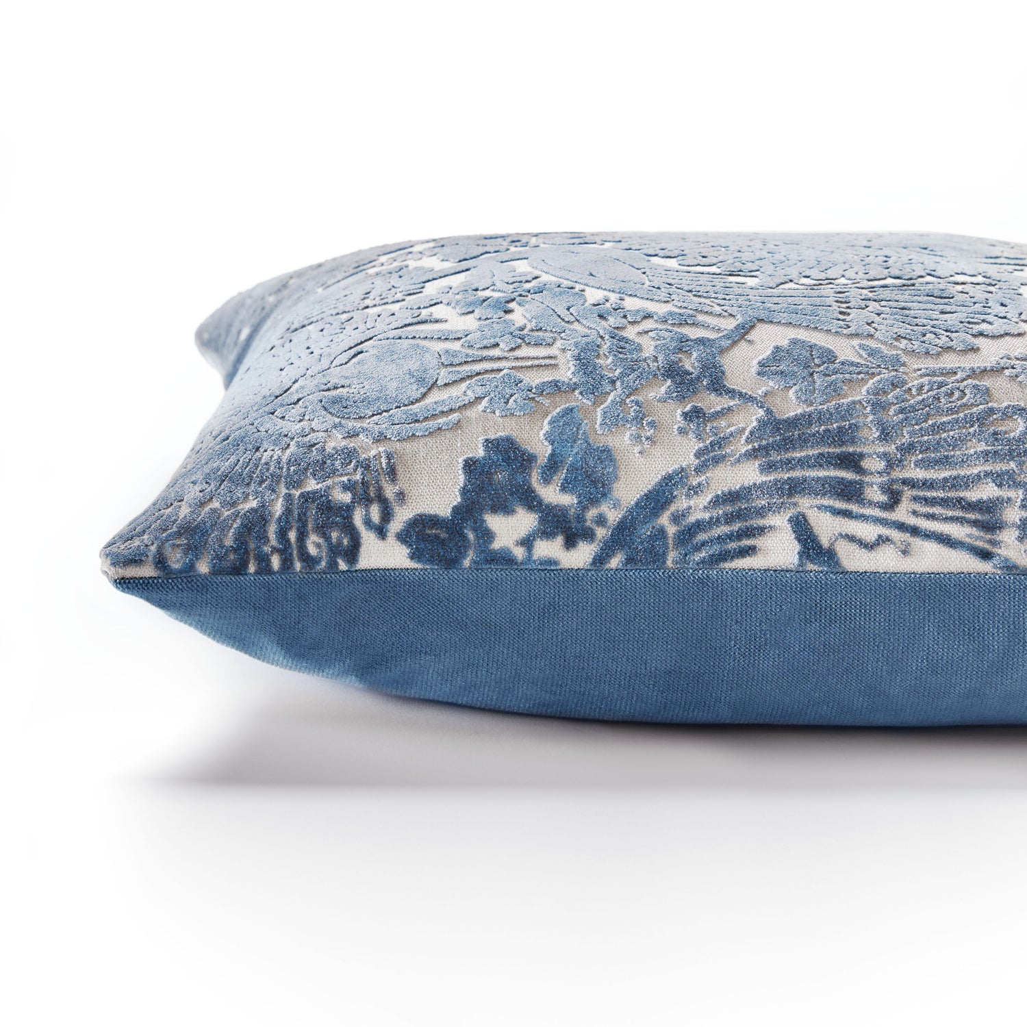 Laura Ashley Peacock Damask 50cm x 50cm Filled Cushion Dusky Seaspray