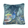 Soiree Peacock Jungle Filled Cushion 43cm x 43cm Teal