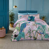 Soiree Peacock Jungle Duvet Cover Bedding Set Pink