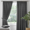 Dreams & Drapes Pembrey Thermal Ready Made Pencil Pleat Curtains Charcoal