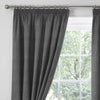 Dreams & Drapes Pembrey Thermal Ready Made Pencil Pleat Curtains Charcoal