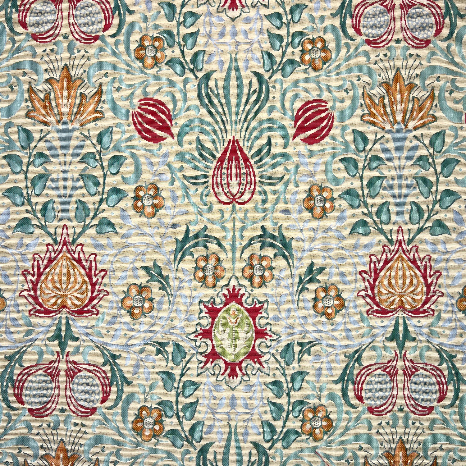 William Morris Persian Tapestry Fabric Natural