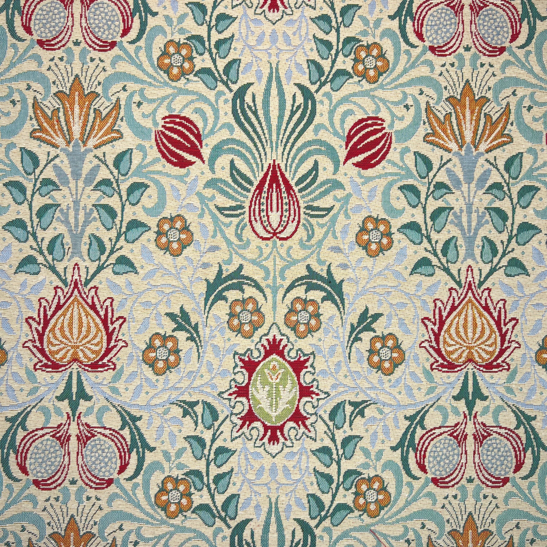 William Morris Persian Tapestry Fabric Natural