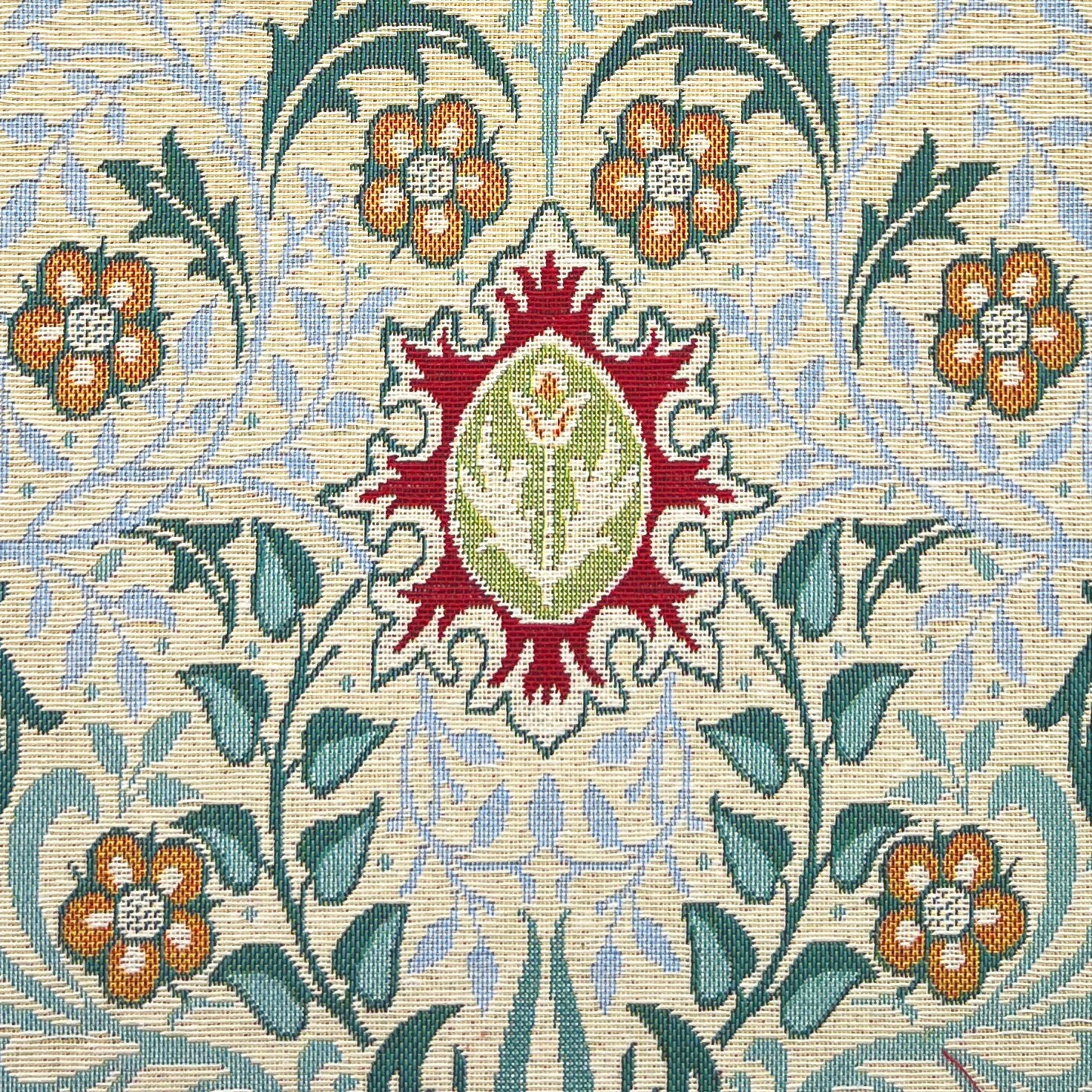 William Morris Persian Tapestry Fabric Natural