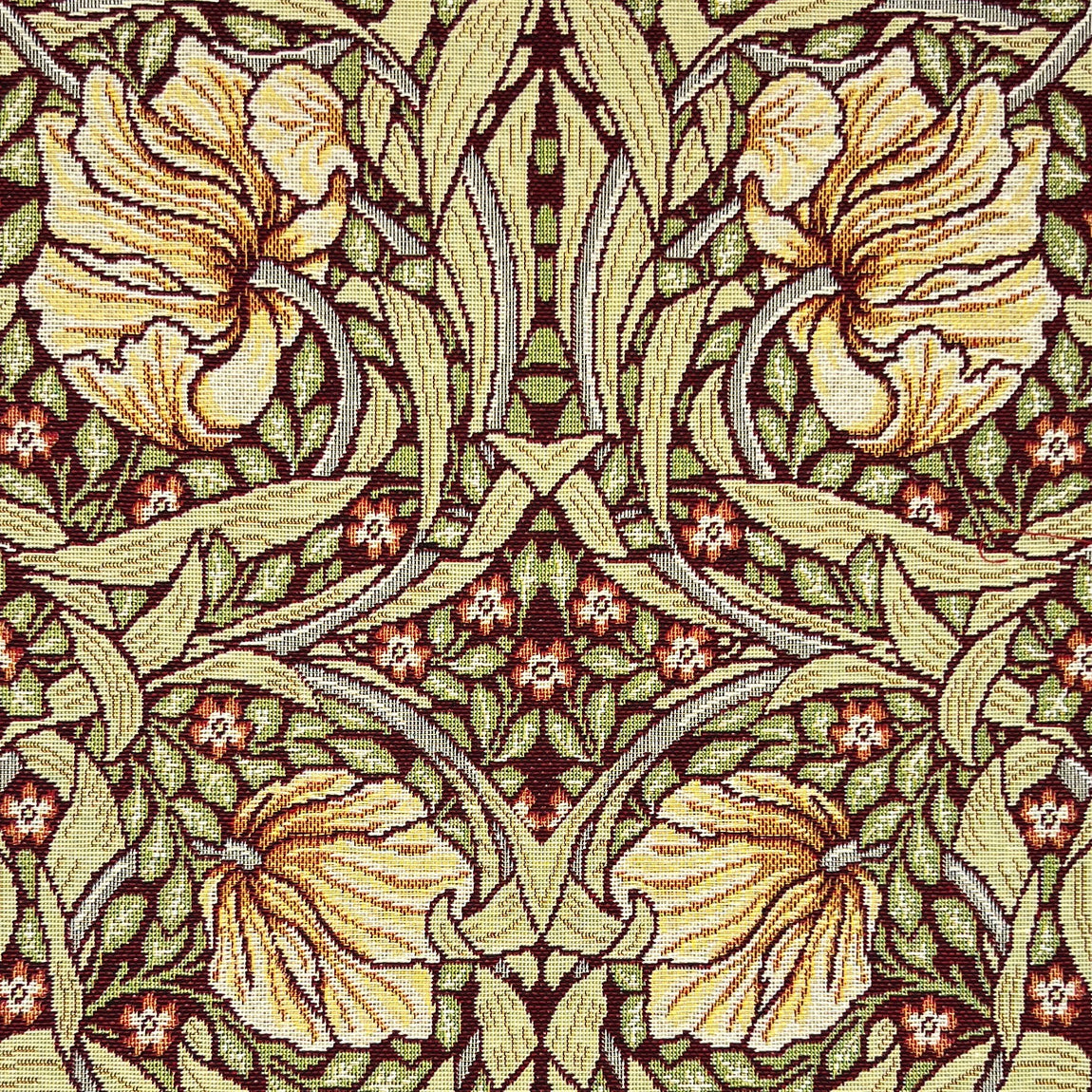 William Morris Pimpernel Tapestry Fabric Damson