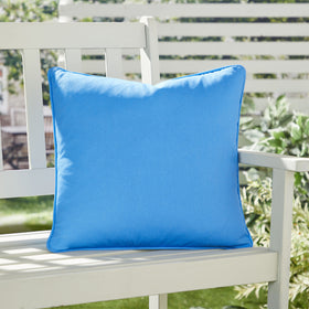 Fusion Plain Dye Filled Cushion 43cm x 43cm Blue