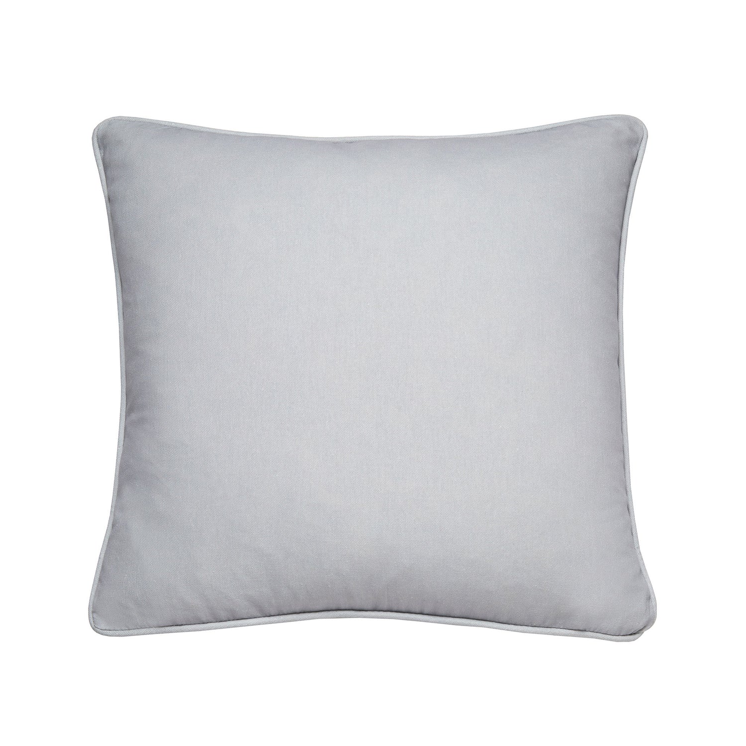 Fusion Plain Dye Filled Cushion 43cm x 43cm Silver