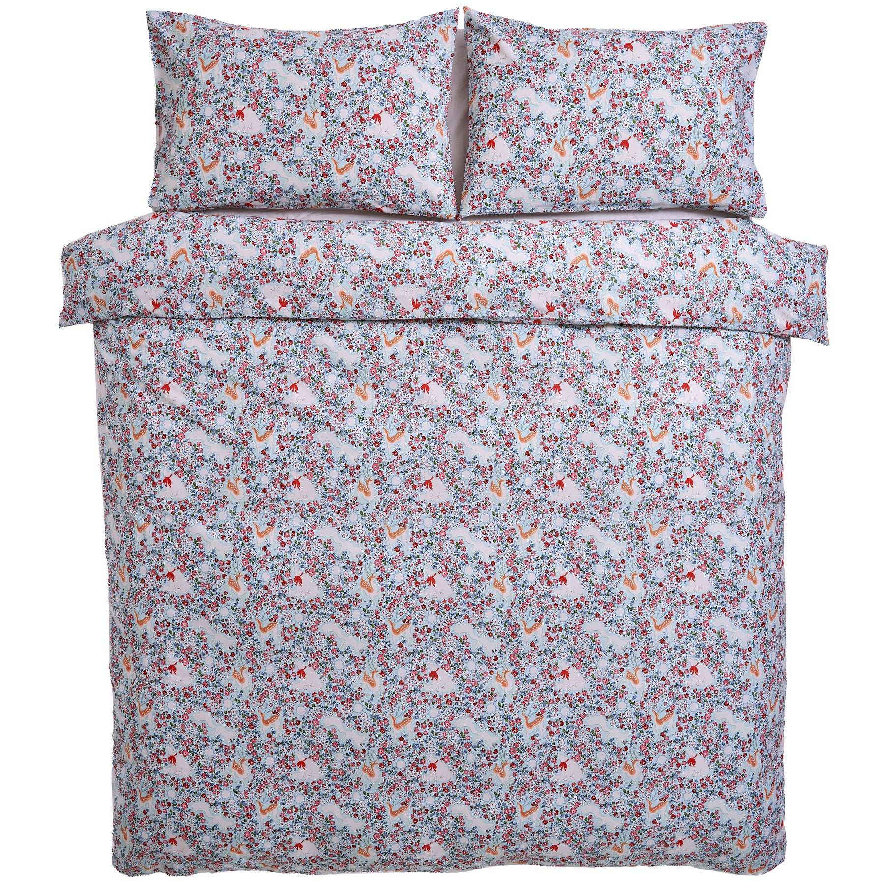 Cath Kidston Polar Ditsy Duvet Cover Bedding Set Icy Blue