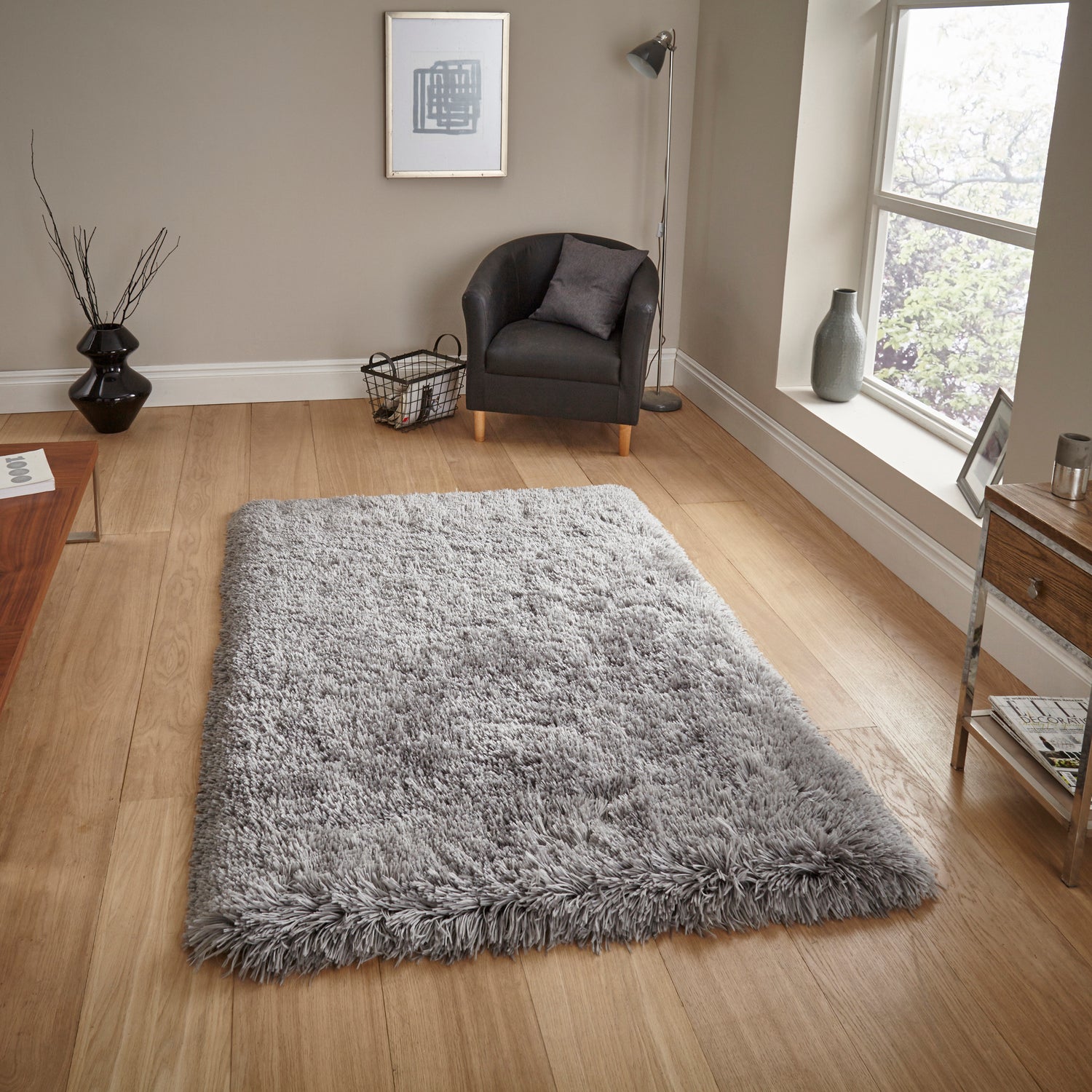Polar PL 95 60cm x 120cm Rug Light Grey