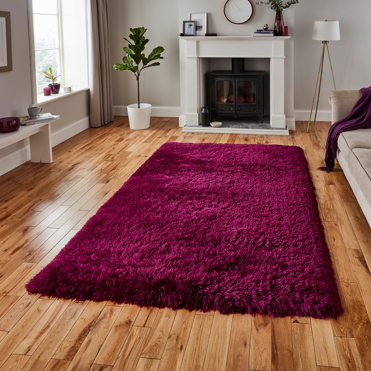Polar PL 95 80cm x 150cm Rug Plum