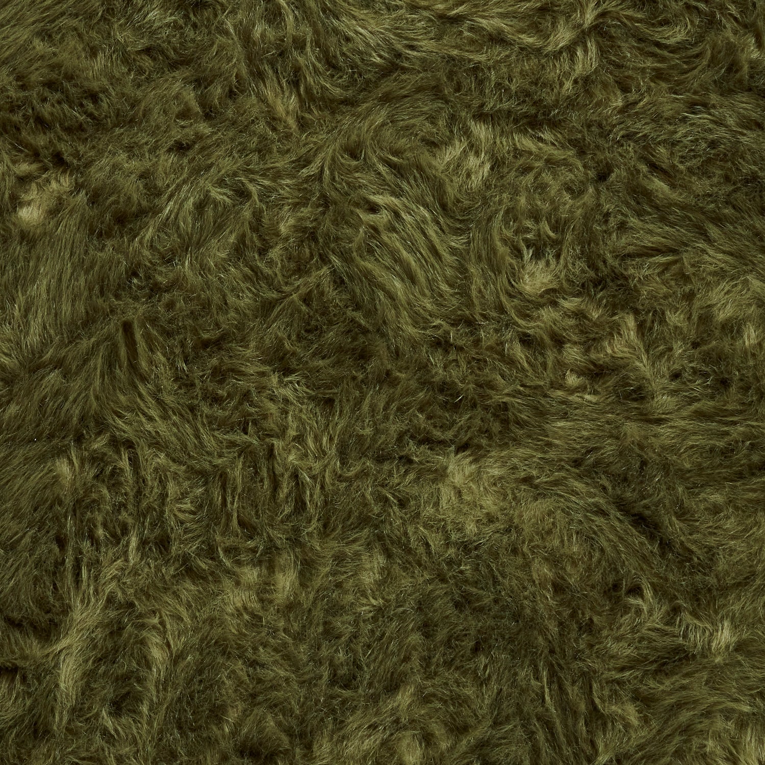 Polar Plush Shaggy Rug Olive Green