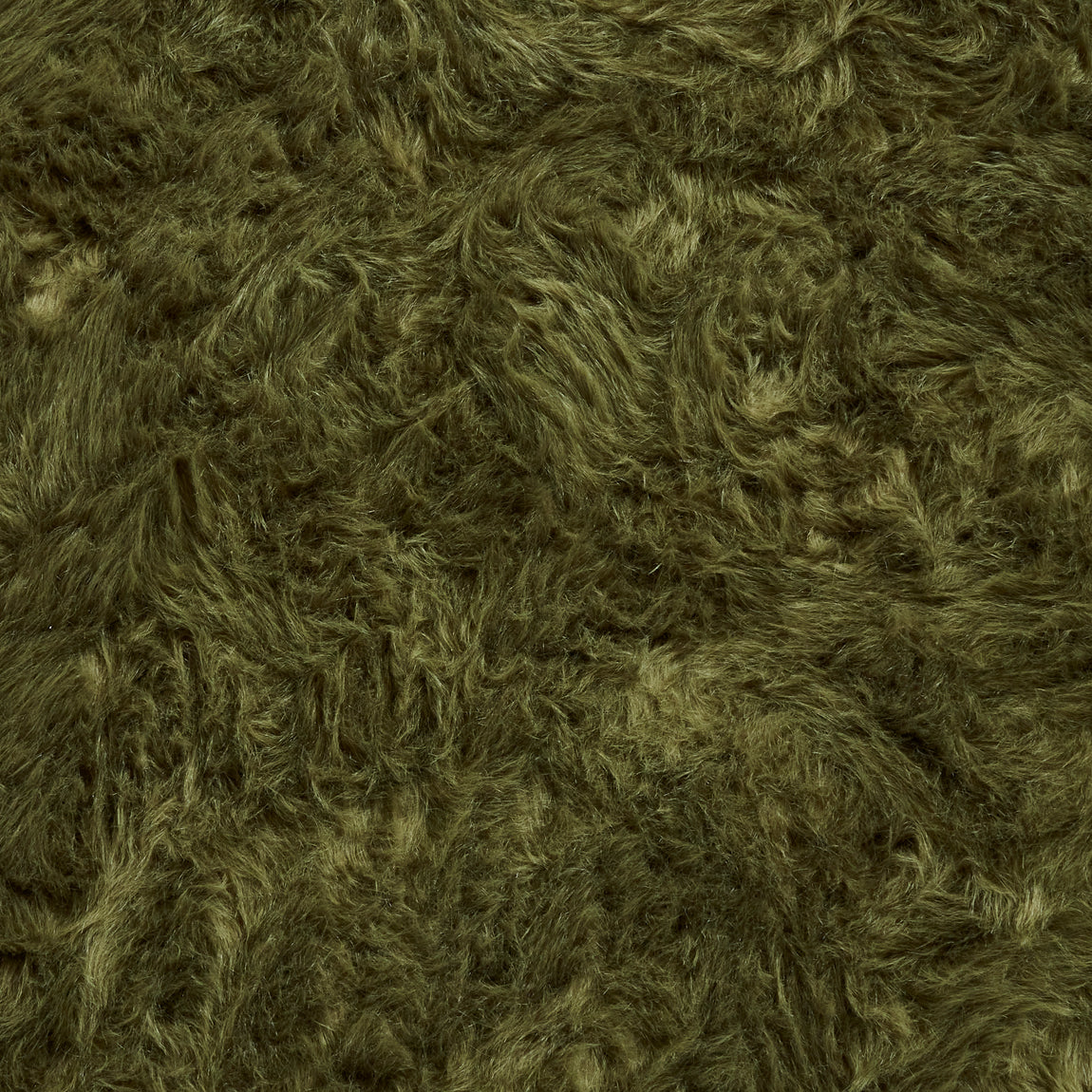 Polar Plush Shaggy Rug Olive Green