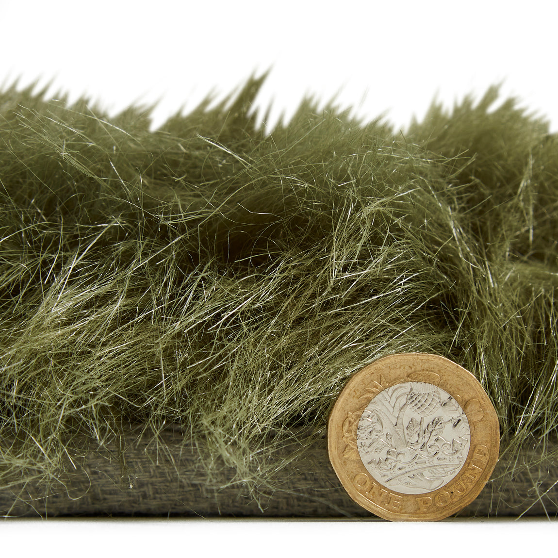 Polar Plush Shaggy Rug Olive Green
