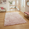 Polar Plush Shaggy Rug Rose