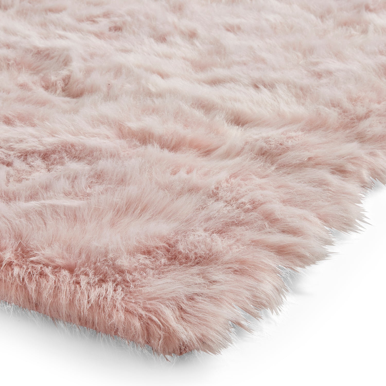 Polar Plush Shaggy Rug Rose