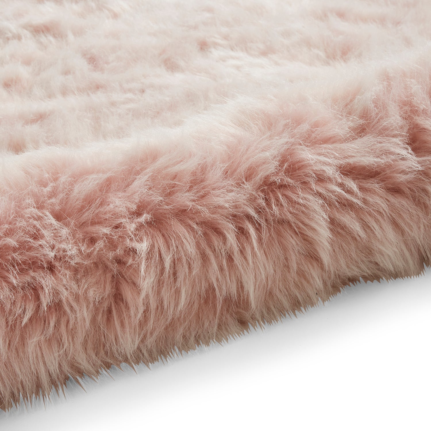 Polar Plush Shaggy Rug Rose