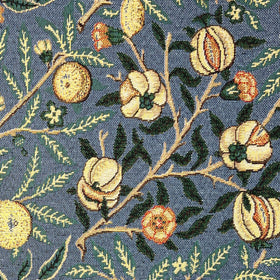 William Morris Pomegranate Tapestry Fabric Blue