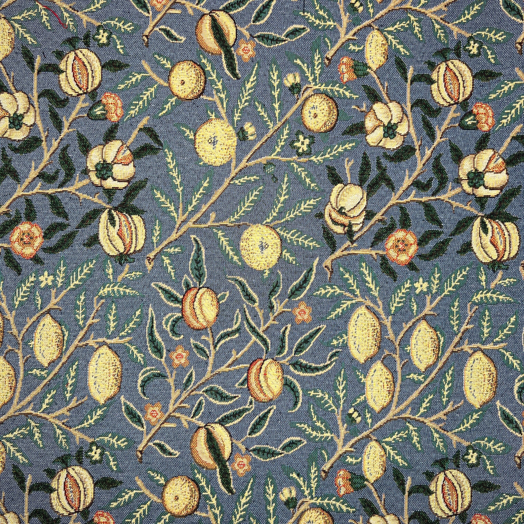 William Morris Pomegranate Tapestry Fabric Blue