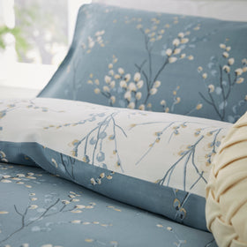 Laura Ashley Pussy Willow Pillowcase Housewife Dark Seaspray