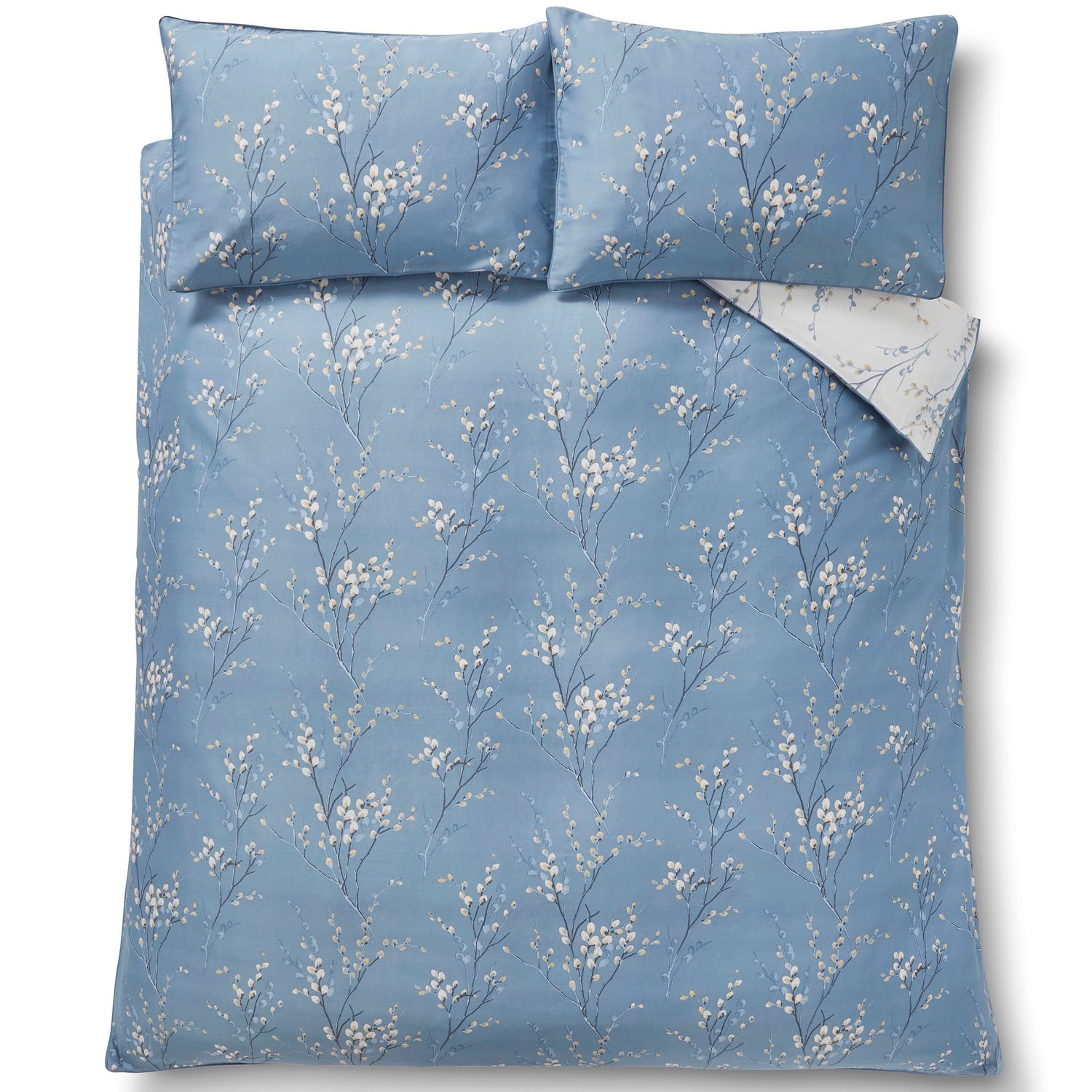 Laura Ashley Pussy Willow Duvet Cover Bedding Set Dark Seaspray