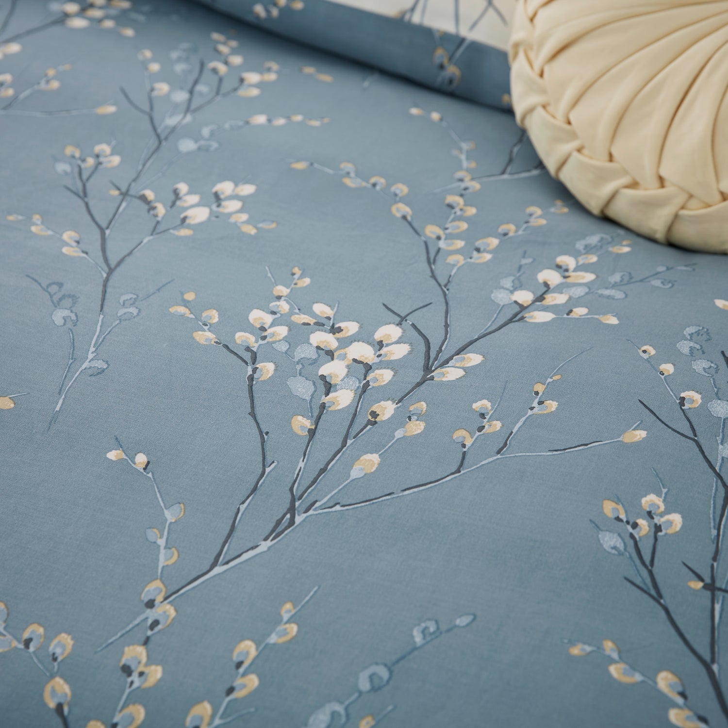 Laura Ashley Pussy Willow Duvet Cover Bedding Set Dark Seaspray