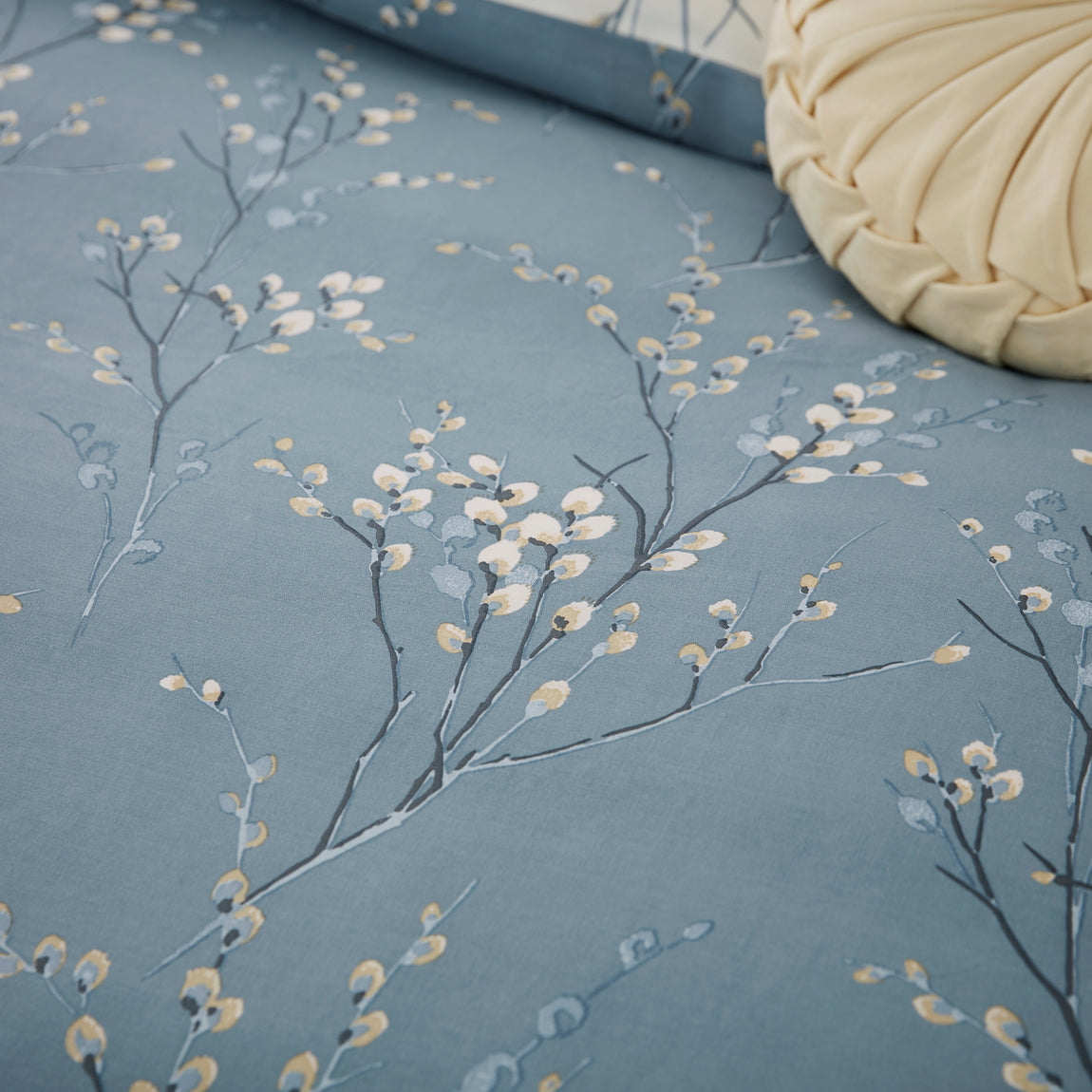 Laura Ashley Pussy Willow Duvet Cover Bedding Set Dark Seaspray
