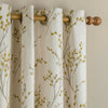 Laura Ashley Pussy Willow Ready Made Eyelet Curtains Ochre