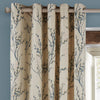 Laura Ashley Pussy Willow Ready Made Eyelet Curtains Off white-Seaspray
