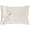 Laura Ashley Pussy Willow Sprig Embroidered Pillowcase Housewife Dove Grey