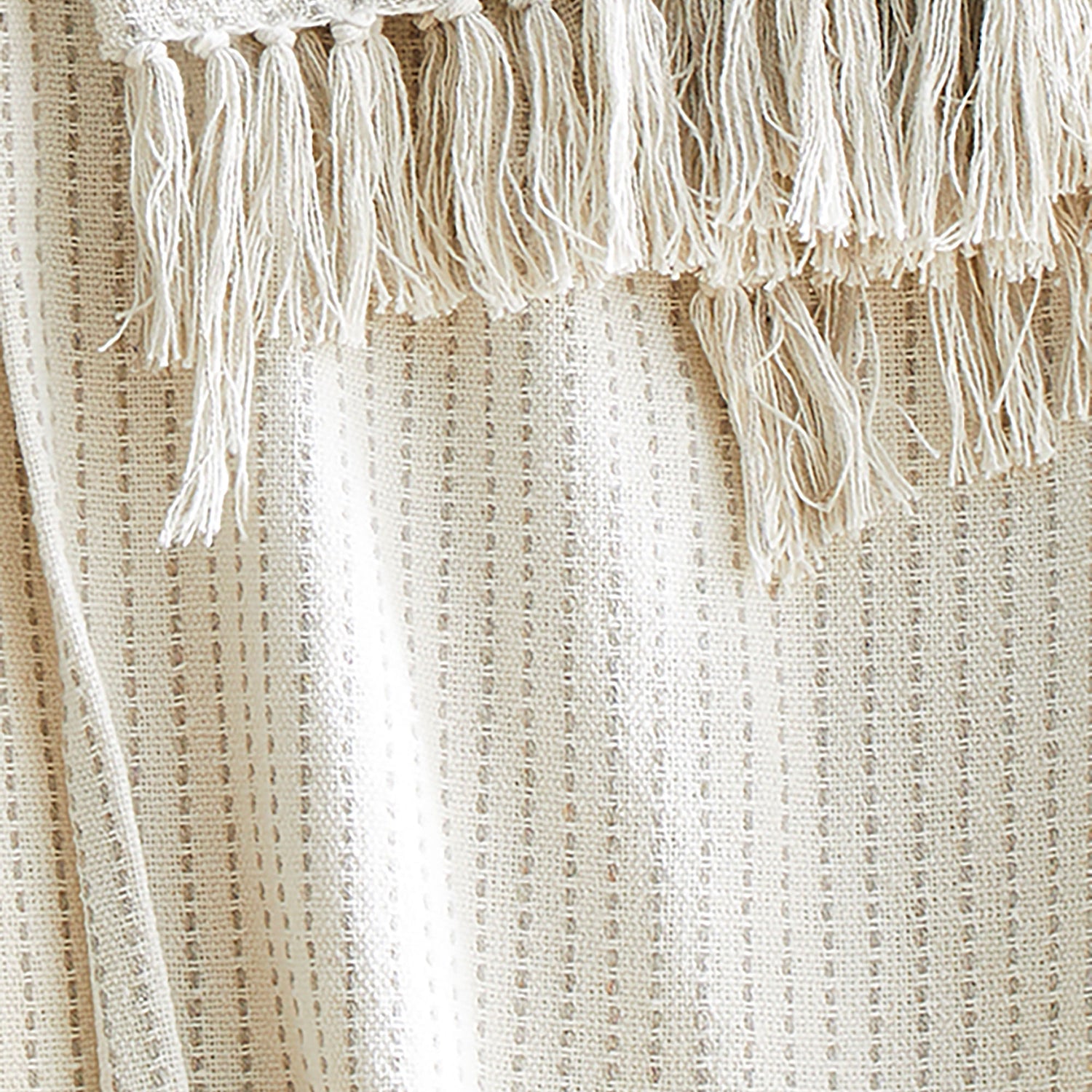 Drift Quinn Cotton 200cmx200cm Throw Cream