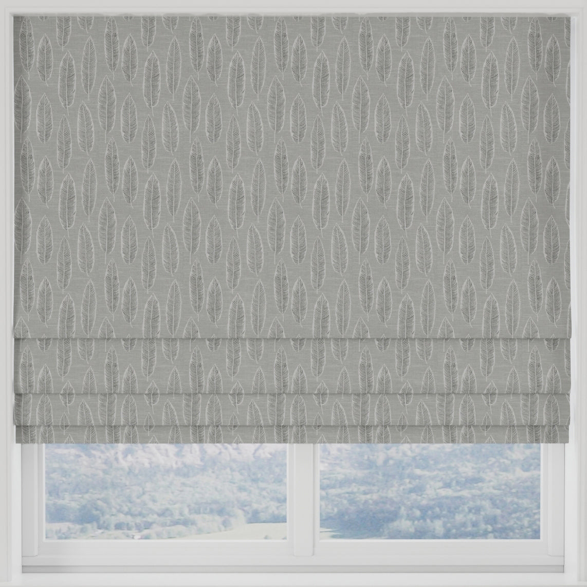Quill Made to Measure Roman Blind Silver