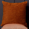 Voyage Maison Rainfall Embroidered Velvet Feather Filled Cushion 50cm x 50cm Cinnamon