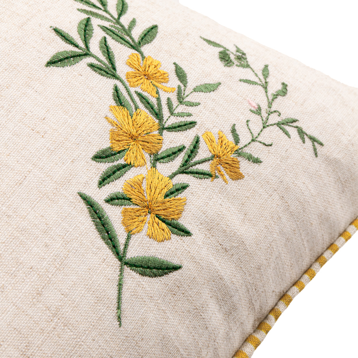 Wylder Ramble Bee Tufted 45cm x 45cm Filled Cushion Natural