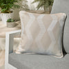 Fusion Rico Geometric Outdoor Filled Cushion 43cm x 43cm Natural