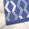 Fusion Rico Geometric Outdoor Rug 120cm x 170cm Blue