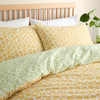Fusion Retro Daisy Floral Duvet Cover Bedding Set Yellow
