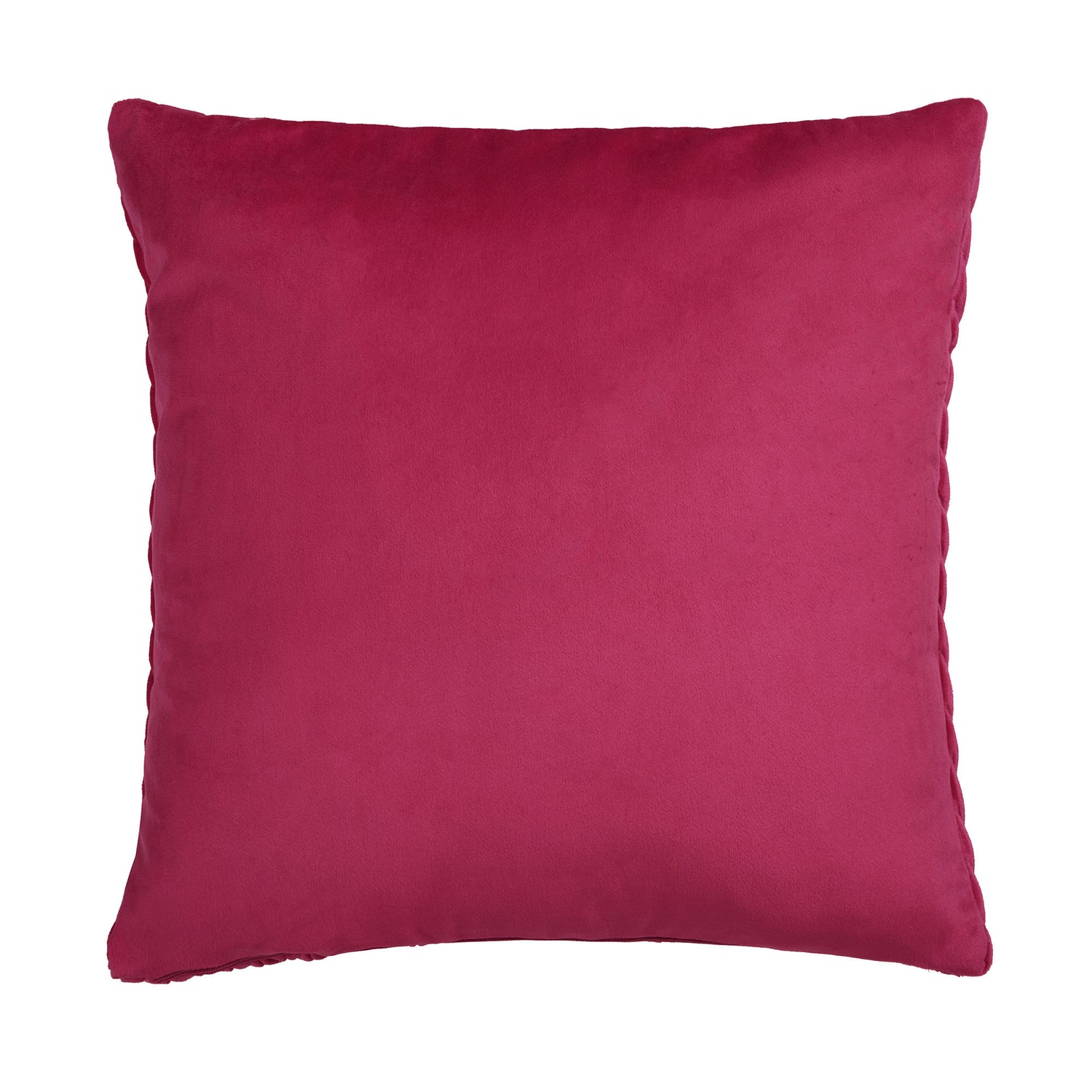 Laurence Llewelyn-Bowen Amory Textured Weave Filled Cushion 43cm x 43cm Fuchsia