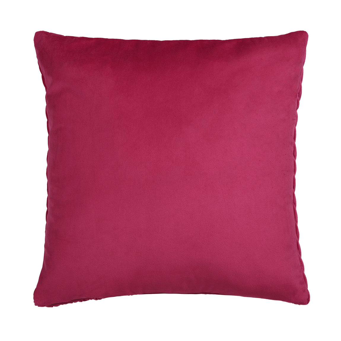 Laurence Llewelyn-Bowen Amory Textured Weave Filled Cushion 43cm x 43cm Fuchsia