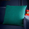 Laurence Llewelyn-Bowen Amory Textured Weave Filled Cushion 43cm x 43cm Jade