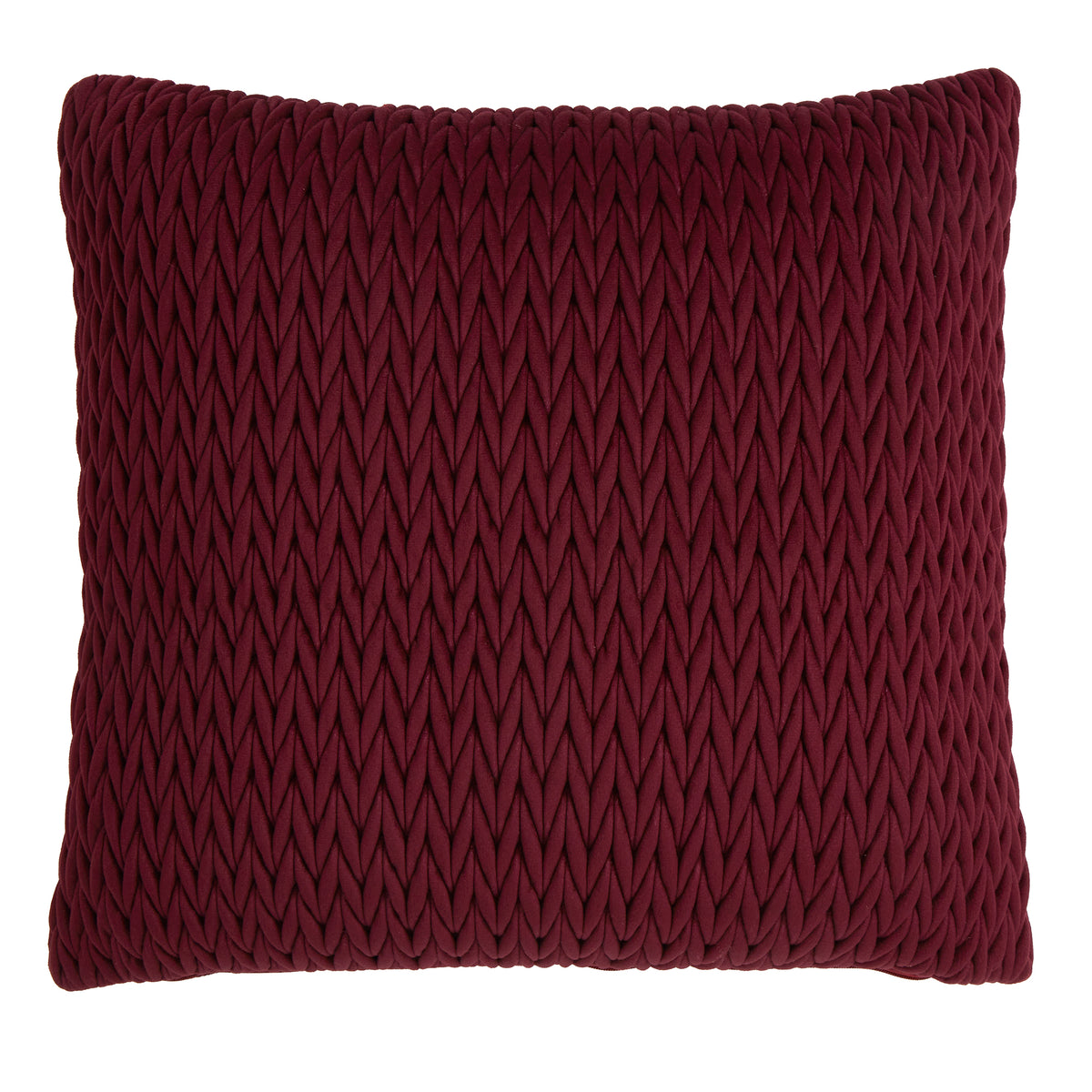 Laurence Llewelyn-Bowen Amory Velvet Filled Cushion 43cm x 43cm Wine